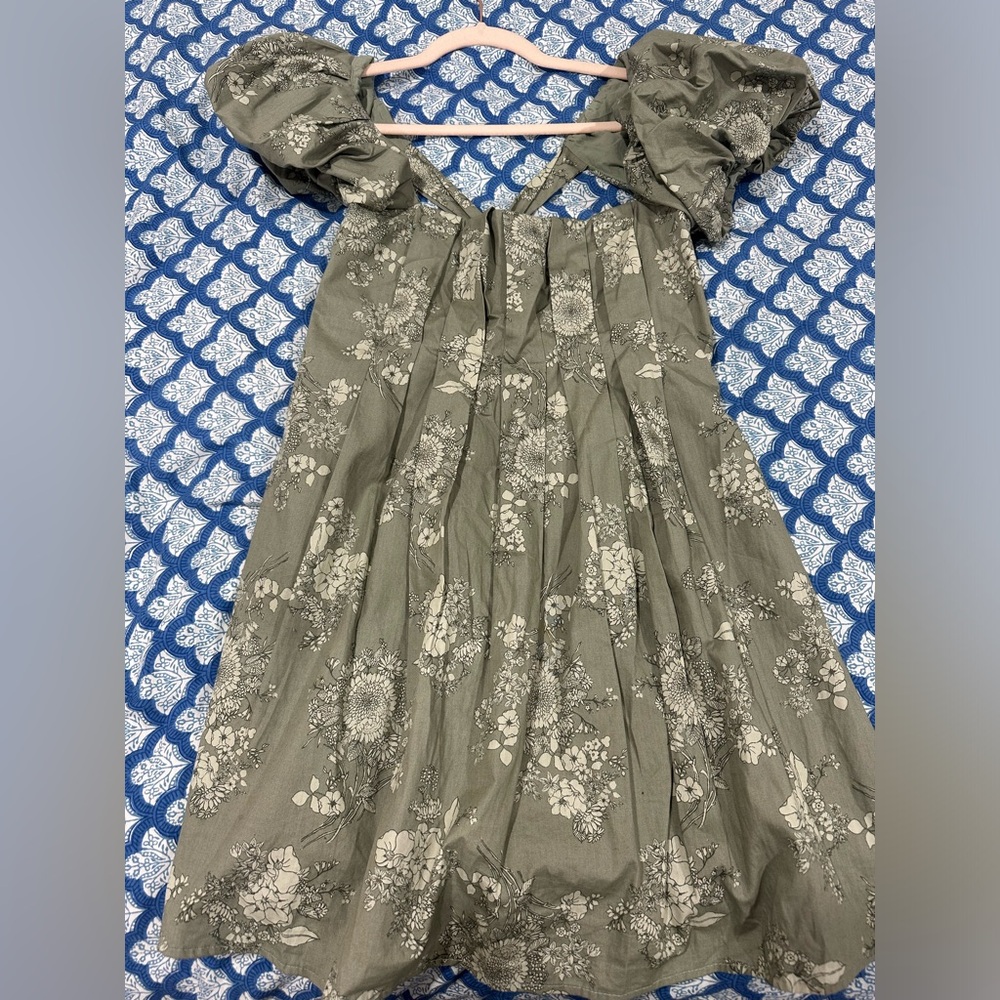 Altar’d State Green Floral Babydoll Dress